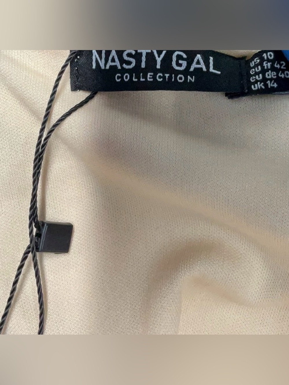 Nasty Gal ZigZag Multicolor Sequin Bustier Strapless Crop Top US10 - Picture 4 of 7